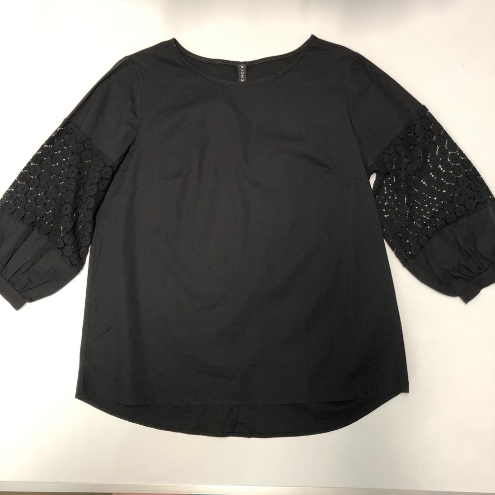 Blue mint 3/4 sleeve top blouse size s